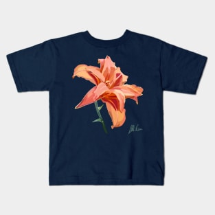 Orange Lily Kids T-Shirt